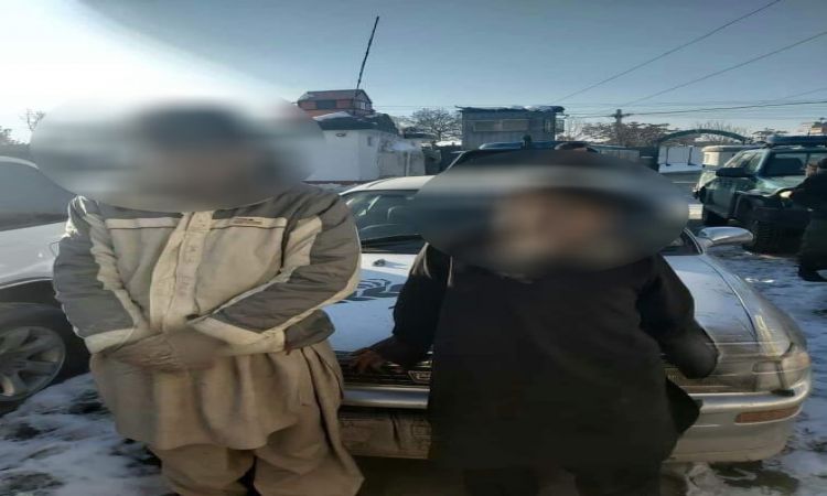 پولیس حوزه هفتم کابل؛ دو سارق با موترمسروقه، بازداشت شدند